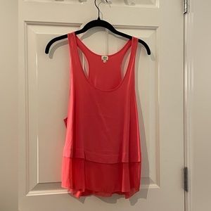 Wilfred From Aritzia Silk Tank, Pink/Coral Color. Size Small. Great Condition!